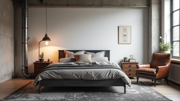 Comment moderniser une chambre avec une déco industrielle